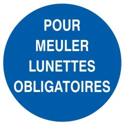 Panneau POUR MEULER LUNETTES OBLIGAT. Taliaplast 624528