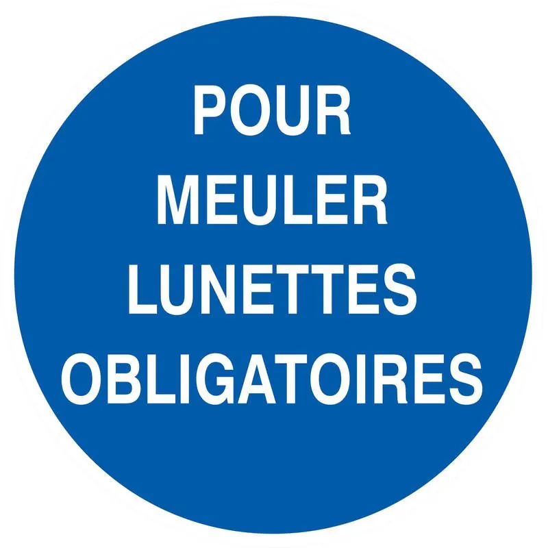 Panneau POUR MEULER LUNETTES OBLIGAT. Taliaplast 624528