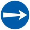 Panneau SENS OBLIGATOIRE NORMASIGN D.1 Taliaplast 627530