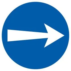 Panneau SENS OBLIG. D.420 NORMASIGN Taliaplast 623526