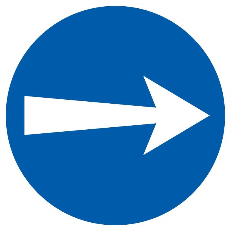 Panneau SENS OBLIG. D.420 NORMASIGN Taliaplast 623526