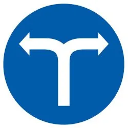 Panneau VIRAGE DROITE OU GAUCHE D.80 N Taliaplast 624581