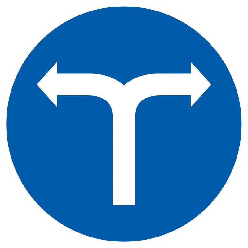 Panneau VIRAGE DROITE OU GAUCHE NORMAS Taliaplast 627581