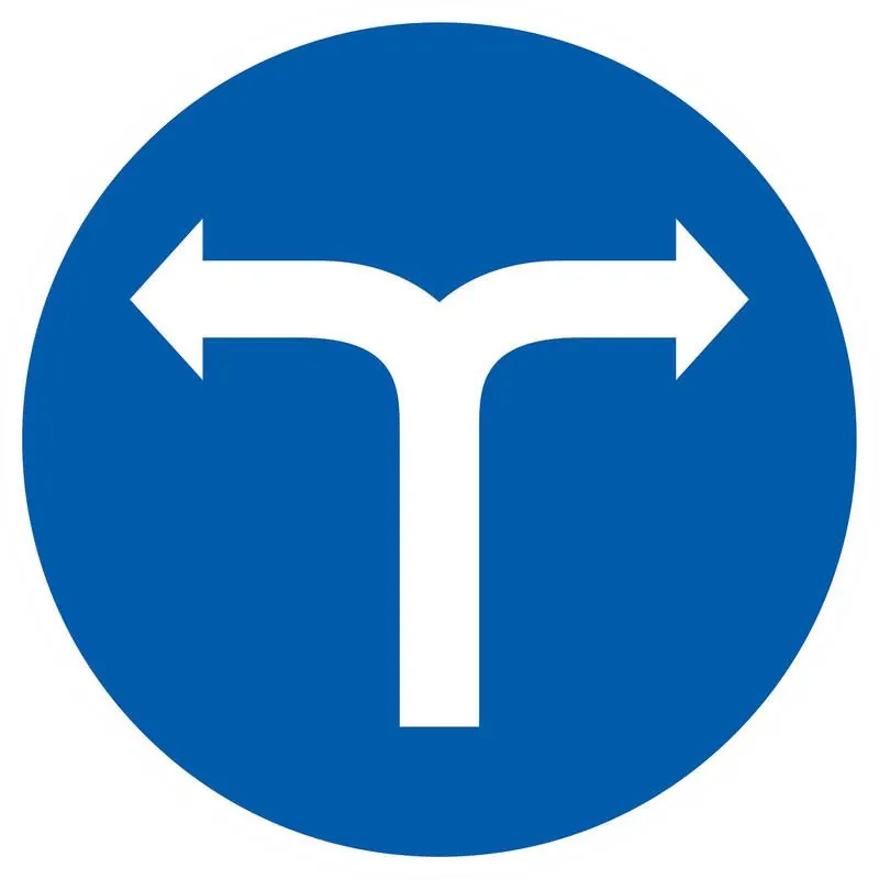 Panneau VIRAGE DROITE OU GAUCHE D.300 Taliaplast 622581