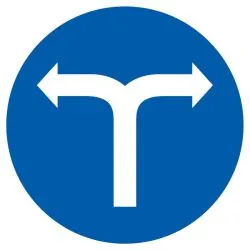 Panneau VIRAGE DROITE OU GAUCHE D.420 Taliaplast 623581