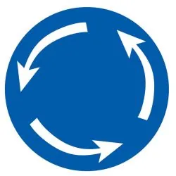 Panneau SENS GIRATOIRE D.300 NORMASIGN Taliaplast 622586