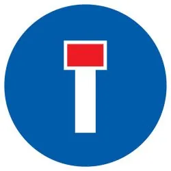 Panneau VOIE SANS ISSUE NORMASIGN D.18 Taliaplast 627587