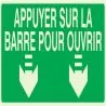 Panneau APPUYER S/BARRE P/OUVRIR NORMA Taliaplast 636421