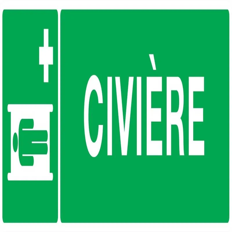 Panneau CIVIERE 200X52 NORMASIGN 200X5 Taliaplast 620402