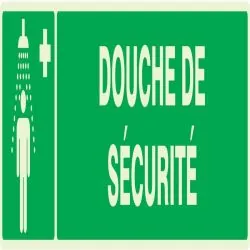 Panneau DOUCHE DE SECURITE LUMINESCENT Taliaplast 635413