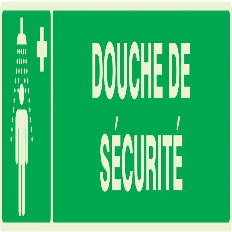 Panneau DOUCHE DE SECURITE LUMINESCENT Taliaplast 635413