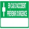 Panneau CAS ACCIDENT PREVEN.URGENCE NO Taliaplast 625412
