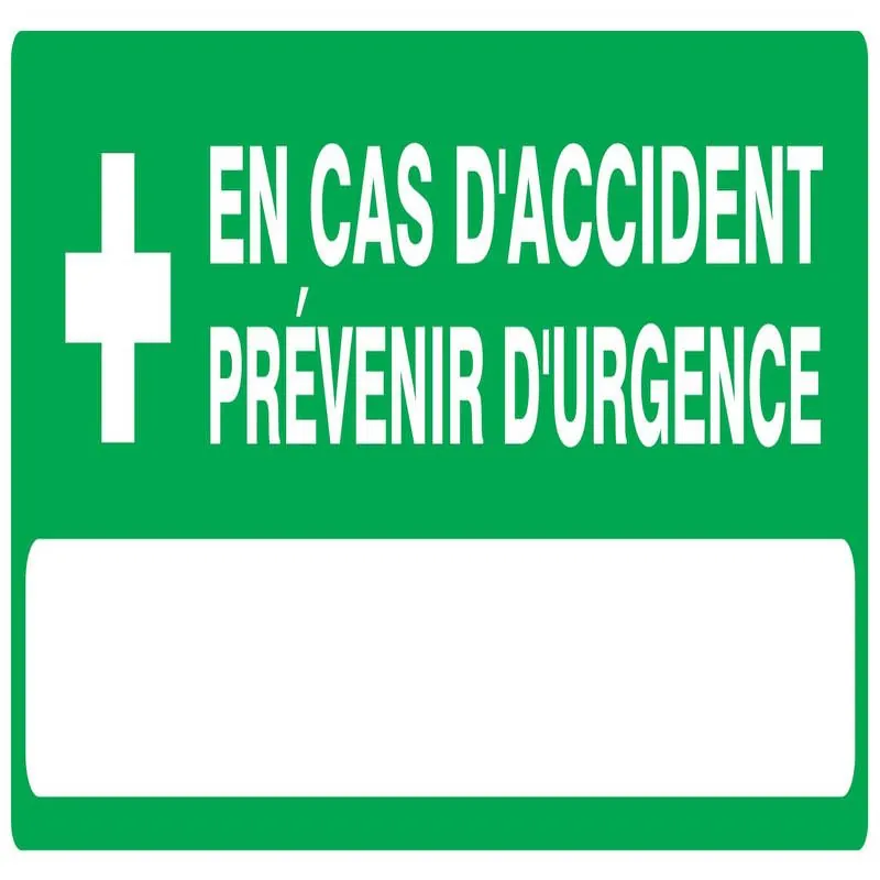 Panneau CAS ACCID. PREVEN.URGENC NORMA Taliaplast 626411