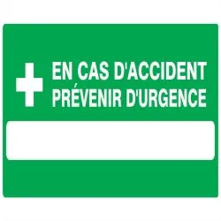 Panneau CAS ACCID.PREVEN URG. 330X200 Taliaplast 621413