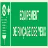 Panneau EQUIPEMENT DE RINCAGE DES YEUX Taliaplast 635410