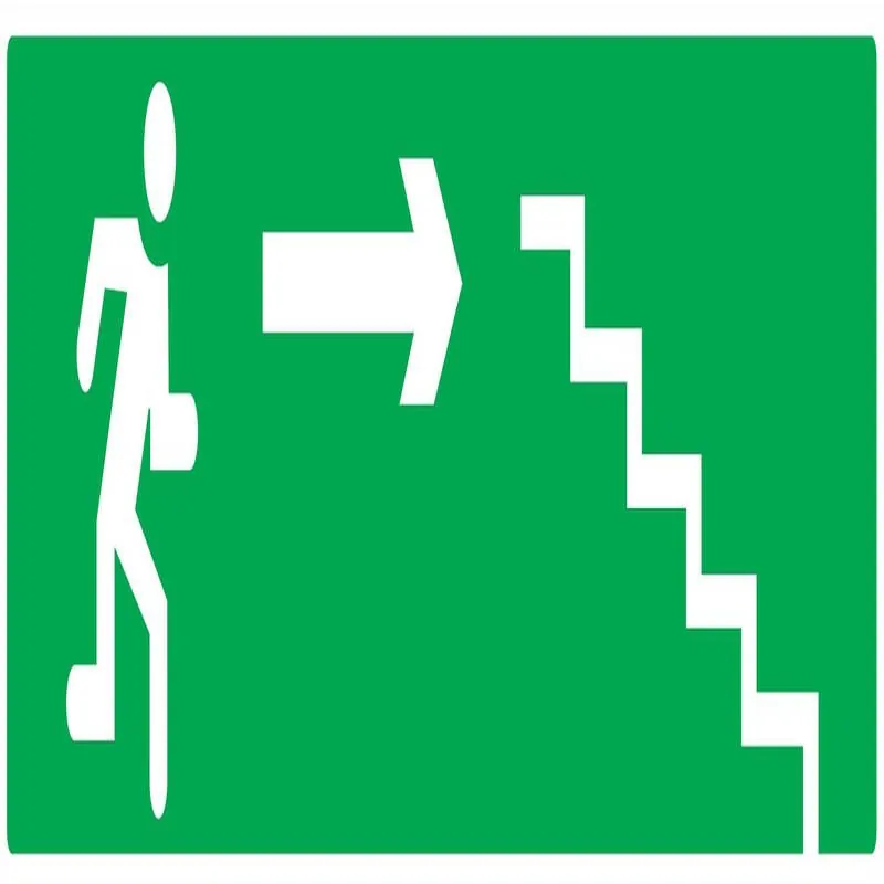 Panneau ESCALIER DESCEND.A DROITE NORM Taliaplast 625429