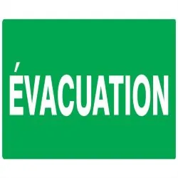Panneau EVACUATION 330X200 NORMASIGN 3 Taliaplast 621403