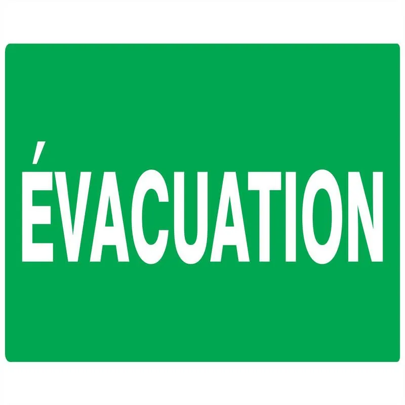 Panneau EVACUATION 330X200 NORMASIGN 3 Taliaplast 621403