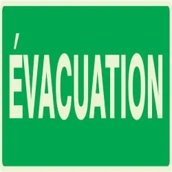 Panneau EVACUATION NORMASIGN LUMINESCE Taliaplast 636405