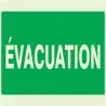 Panneau EVACUATION NORMASIGN LUMINESCE Taliaplast 631405