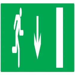 Panneau EVACUATION SORTIE BAS DROITE N Taliaplast 625426