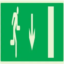 Panneau EVACUATION SORTIE BAS DROITE N Taliaplast 635426