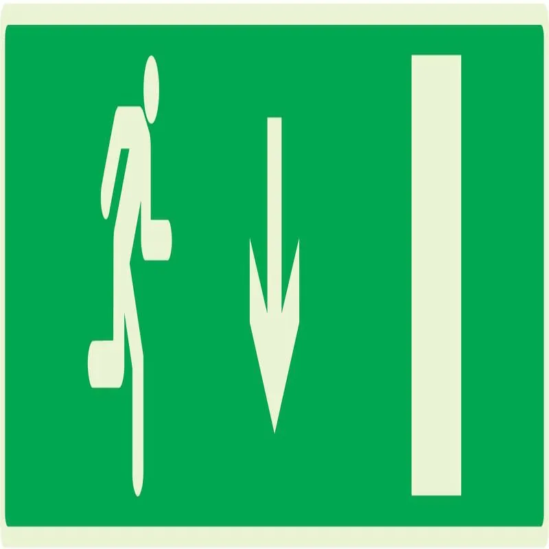 Panneau EVACUATION SORTIE BAS DROITE N Taliaplast 635426