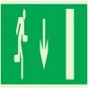 Panneau EVACUATION SORTIE BAS DROITE N Taliaplast 635426