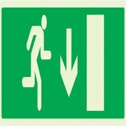 Panneau EVACUATION SORTIE BAS DROITE N Taliaplast 636426