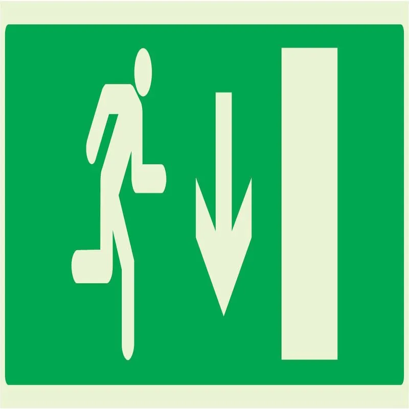 Panneau EVACUATION SORTIE BAS DROITE N Taliaplast 636426