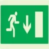 Panneau EVACUATION SORTIE BAS DROITE N Taliaplast 631426