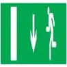 Panneau EVACUAT.SORTIE BAS GAUCHE NORM Taliaplast 625425