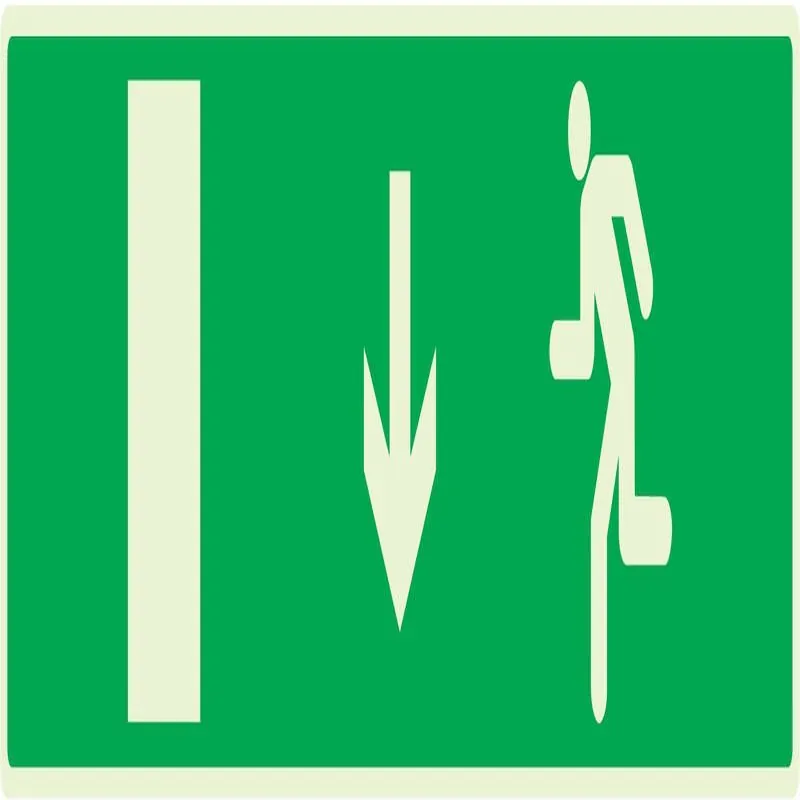 Panneau EVACUATION SORTIE BAS GAUCHE N Taliaplast 635427