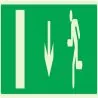 Panneau EVACUATION SORTIE BAS GAUCHE N Taliaplast 635427
