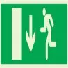 Panneau EVACUATION SORTIE BAS GAUCHE N Taliaplast 636427