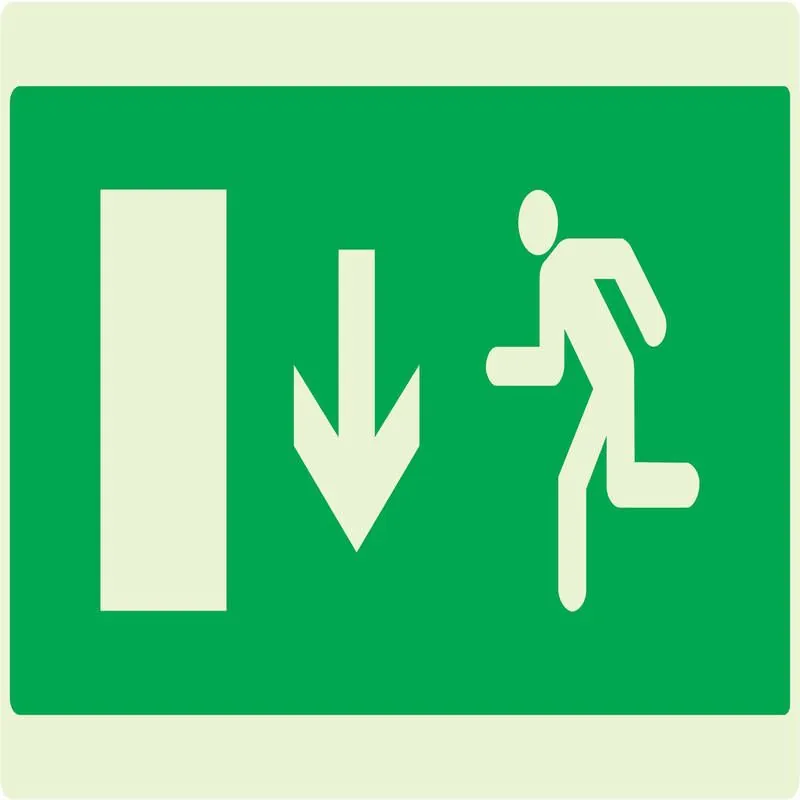 Panneau EVAC.SORT.BAS GAUCHE 330x200 N Taliaplast 631427