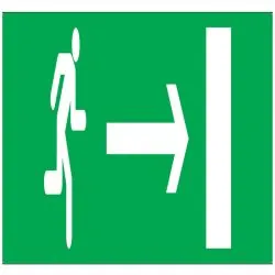 Panneau EVACUATION VERS SORTIE DROITE Taliaplast 625424