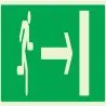 Panneau EVACUATION VERS SORTIE DROITE Taliaplast 635425