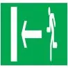 Panneau EVACUATION VERS SORTIE GAUCHE Taliaplast 625423