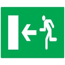 Panneau EVAC.VERS SORT.GAUCH 330X200 N Taliaplast 621424