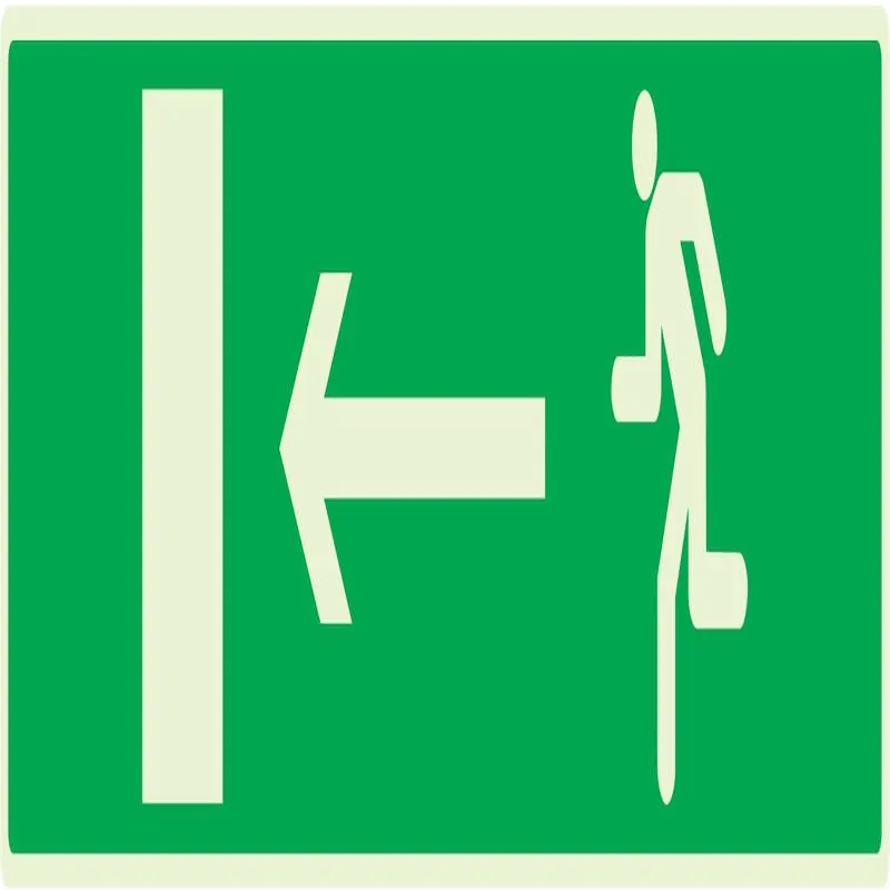 Panneau EVACUATION VERS SORTIE GAUCHE Taliaplast 635424