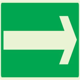 Panneau FLECHE (SECOURS) NORMASIGN LUM Taliaplast 636419