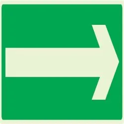 Panneau FLECHE (SECOURS) NORMASIGN LUM Taliaplast 636419