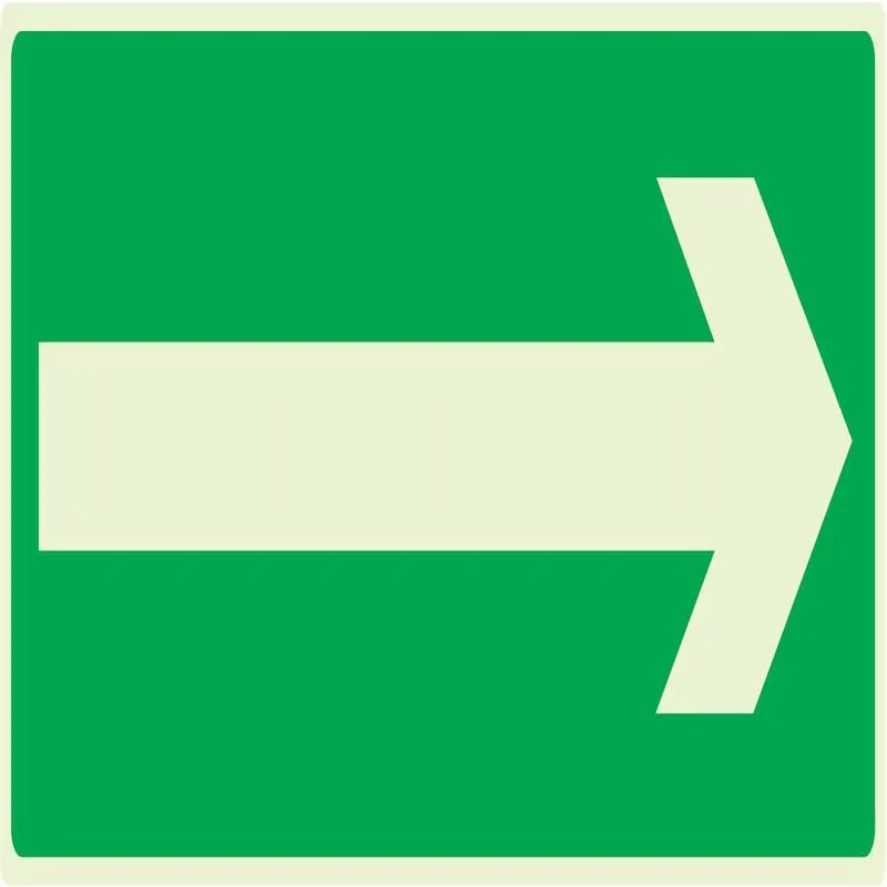 Panneau FLECHE (SECOURS) NORMASIGN LUM Taliaplast 636419
