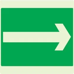 Panneau FLECHE (SECOURS) NORMASIGN LUM Taliaplast 631419
