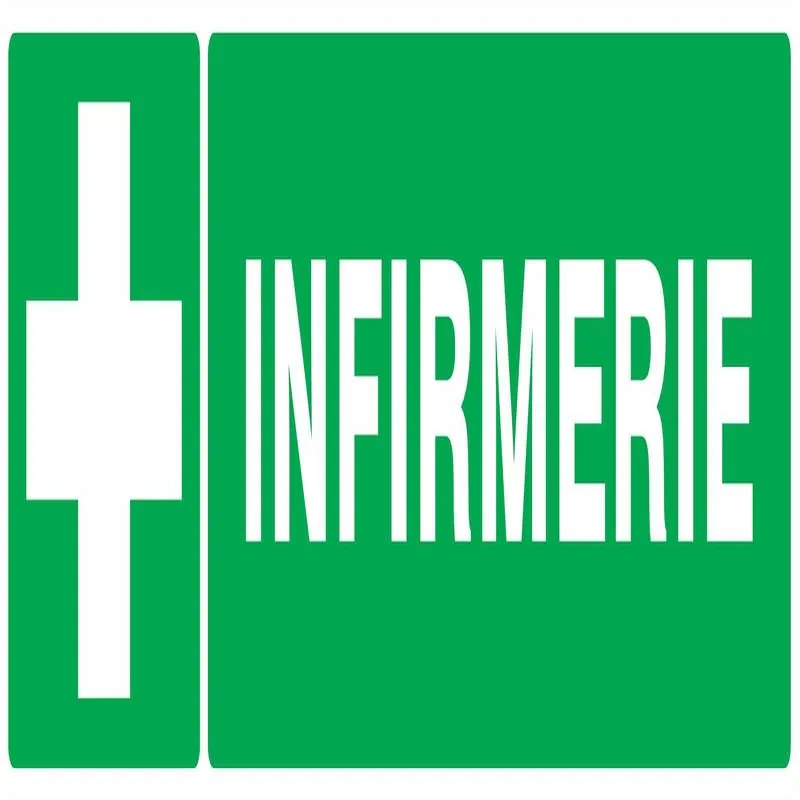 Panneau INFIRMERIE 200X52 NORMASIGN 20 Taliaplast 620403