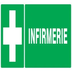 Panneau INFIRMERIE NORMASIGN 330X120 Taliaplast 626408