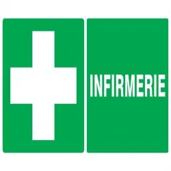 Panneau INFIRMERIE 330x200 NORMASIGN 3 Taliaplast 621410