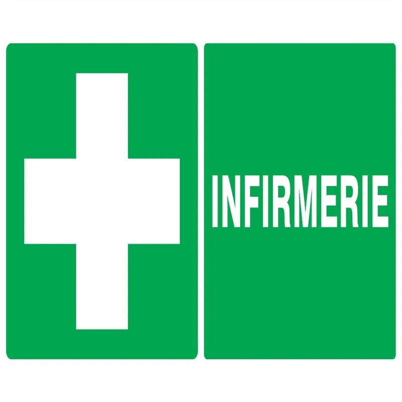 Panneau INFIRMERIE 330x200 NORMASIGN 3 Taliaplast 621410