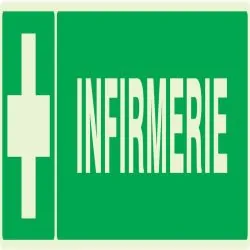 Panneau INFIRMERIE LUMINESCENT 330x75m Taliaplast 635403